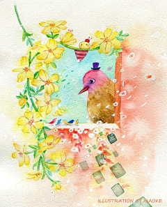 lickey采集到古风水彩画
