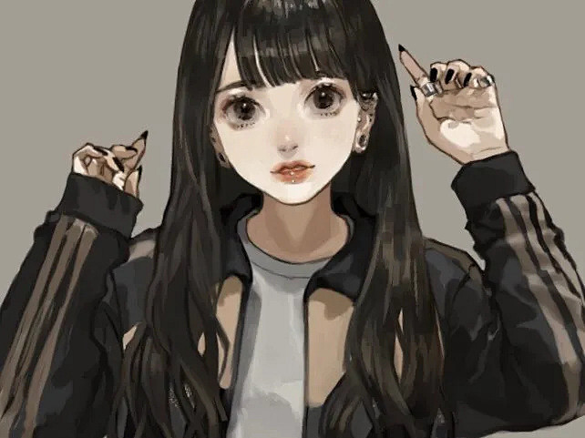日本插画师 坂内若 一组穿裙子的女孩插画