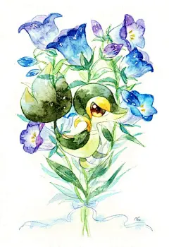 一组水彩精灵宝可梦系列作品 画师のん ​​​​