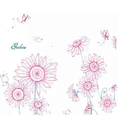 清新向日葵背景背景素材|创意花纹|封面设计|贺卡设计|简约设计|清新背景|设计素材|矢量素材|手绘素材|向日葵