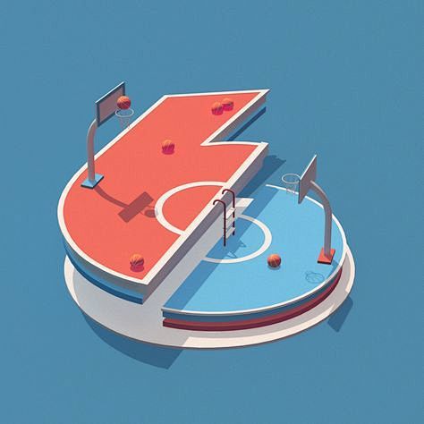 c4d#模型#球场