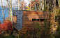 This 275-square foot lake retreat has a green roof, Morso wood stove, and a mesmerizing cedar-slat exterior.  : 