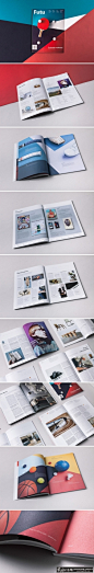 Futu杂志版式设计 球类设计 时尚画册封面设计 精美画册内页 简约画册 大气画册内页图