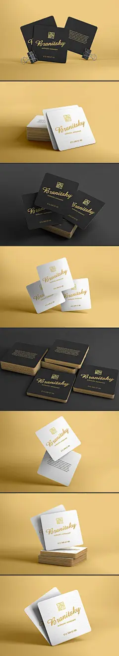 圆角方形卡片名片设计展示样机[PSD]_变色鱼（www.58cgg.com）- 国外设计素材分享平台！