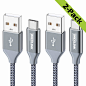 Amazon.com: BrexLink USB Certified Type C Cable, USB C to USB A Charger (6.6ft, 2 Pack), Nylon Braided Fast Charging Cord for Samsung Galaxy S9 S8 Note 9, Pixel, LG V30 G6 G5, Nintendo Switch, OnePlus 5 3T (Grey): Computers & Accessories