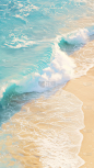 通用实景合成特写海浪背景素材