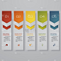 Design clean number banners template/graphic or we