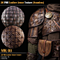 20 PBR Leather Armor Texture /Seamless (Vol 03)