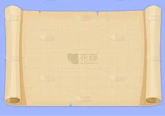 纸,卷,儿童,褐色,材料,羊皮纸,弄皱的,空白的,可爱的,复古