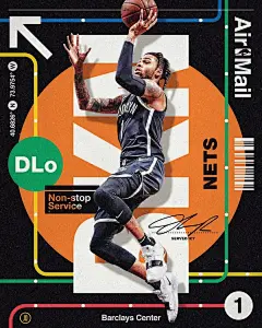 NBA国外篮球运动海报版式设计【排版】