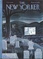 Cemetery by Charles Addams | n e w y o r k e r | Pinterest