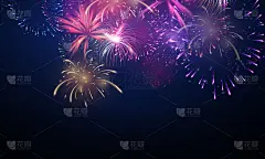 以烟花和圣诞为主题的庆祝派对2022年新年快乐的背景设计。