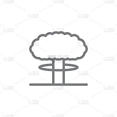 爆炸线矢量图标。污染图标元素