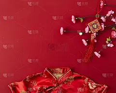 装饰设计中国新年2019红色背景
