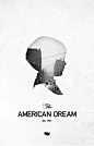 I like who the silhouette of the boy is an actual image of a city landscape. The image depicts a inner city neighborhood, and fits well with the title, "The American Dream", and also helps tell a story. Maybe of a young boy growing up in a rough