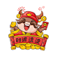 牛年插画手绘素材