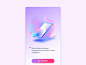 Modal window mobile app isometric application ui mobile gradient modal illustration app