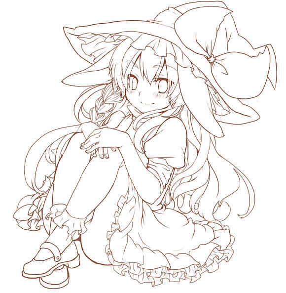 K018ENUCFUUMS手绘插画线稿