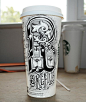 Rob Draper咖啡杯上的手绘字体设计