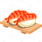 手绘-日式美食元素-寿司