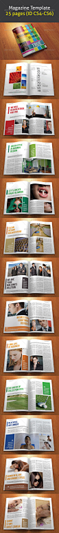 Magazine Template (25 pages) - Magazines Print Templates #采集大赛#