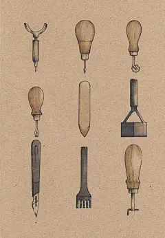 Leather tools.: 