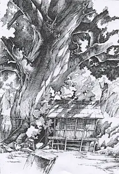 【手绘】宫崎骏动画电影场景速写化，定期更新，求指点【临摹吧】_百度贴吧