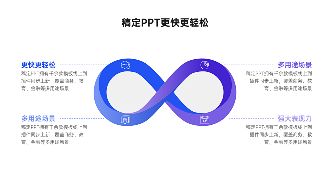 韦恩图4项PPT