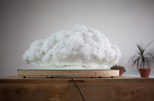采用磁悬浮技术的云朵造型蓝牙音箱设计