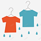 晾起来的湿衣服简图 免费下载 页面网页 平面电商 创意素材