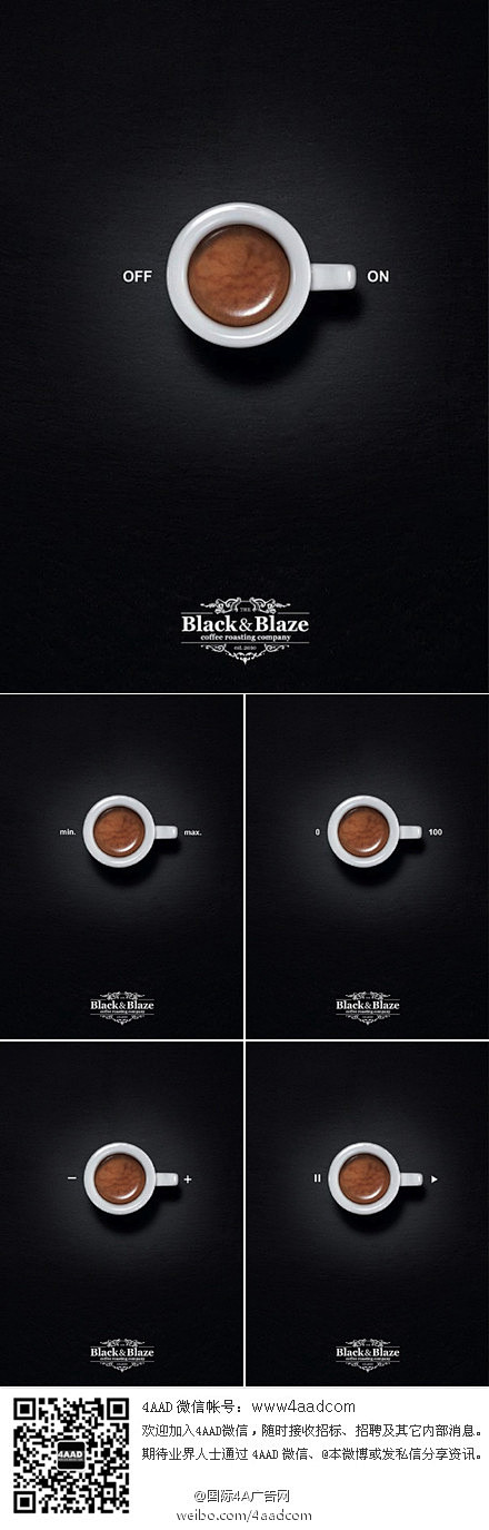 【4AAD讯】瑞士一家咖啡烘焙公司的广告...