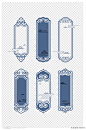 中国风中式国潮云纹山纹古典标题框文本框素材