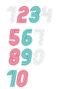 数字艺术字免抠阿拉伯数字