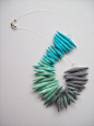 羊毛毡项链
felt necklace
via @郑小钱er