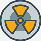 灰色手绘圆弧核武器元素矢量图图标 免费下载 页面网页 平面电商 创意素材