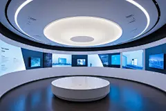 科学展览馆现代科技展厅摄影图