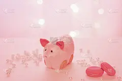 圣诞小彩灯,手艺,小猪,纺织品,粉色,传统,贺卡,春节,蛋糕,新年前夕