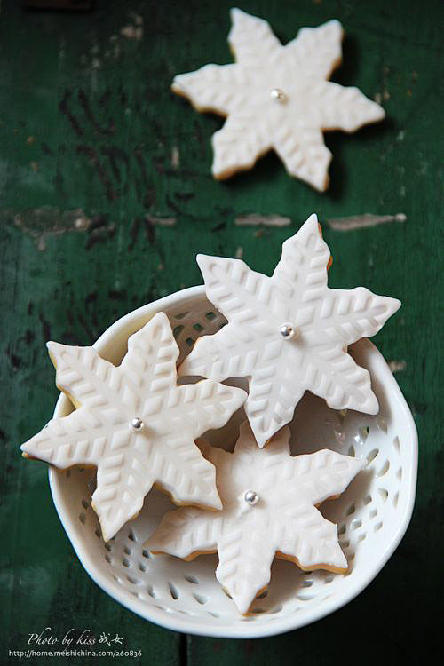 [冬之精灵---翻糖雪花饼干]