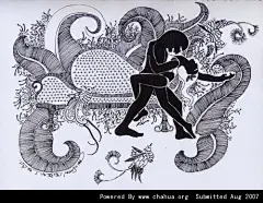 芒果工作室的插画画廊展厅