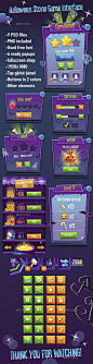 #Halloween Story GUI Pack - User Interfaces #Game Assets