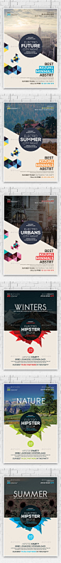 Hipster Party Flyers Bundle (CS, 4x6, abstract, album, clean, club, club flyer, design, electro, flyer, future, futuristic, geometric, geometric flyer, geometry, house, house flyer, minimal, minimal flyer, minimal party, minimalistic, modern, modern flyer