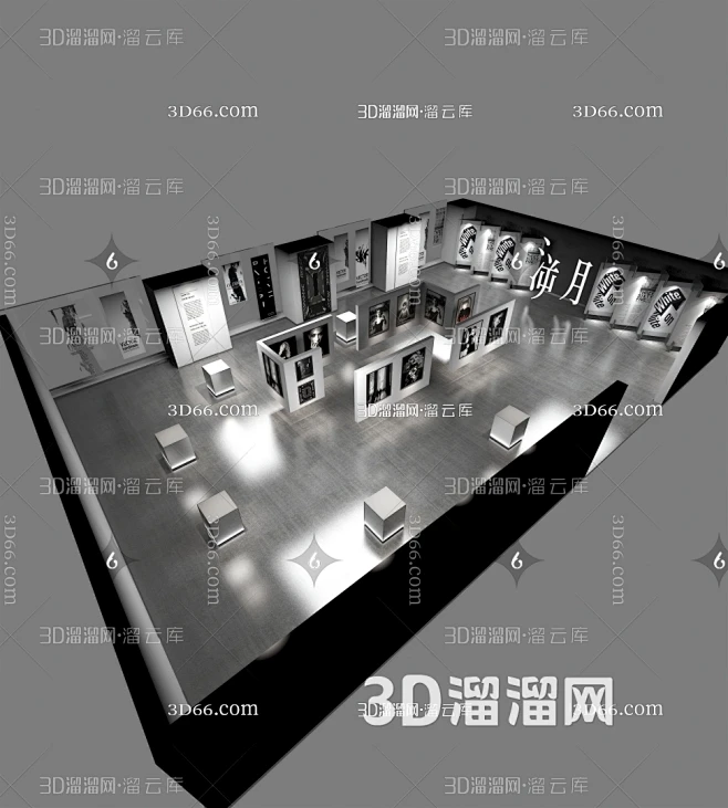 现代鸟瞰图_3d模型-3d模型库