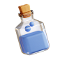 Potion Bottle 3D Illustration