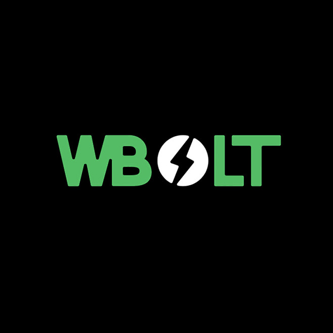 WBOLT的logo设计，闪电体现WBO...