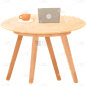 小红书家居桌椅小清新插画风元素贴纸