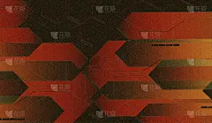 油画抽象复古纹理背景。红黑混合技术模式。