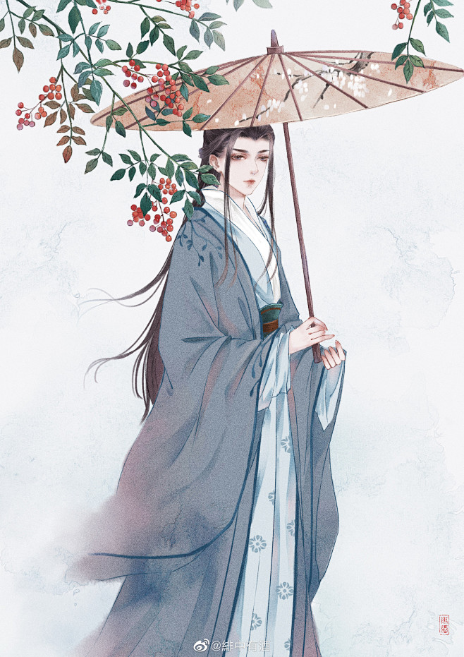 〔 古风美男 〕作者' 緋中有酒