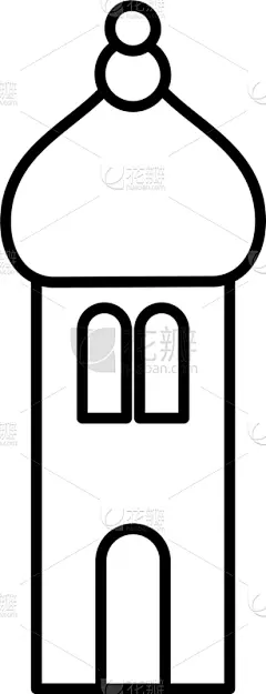 古董,塔,城堡,中东人,简单,蠢人,房屋,城镇