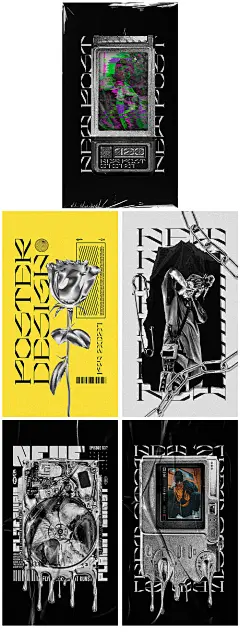 海报 酸性 镭射 潮流