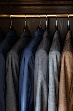 AI数字艺术西装定制西服店摄影图-众图网